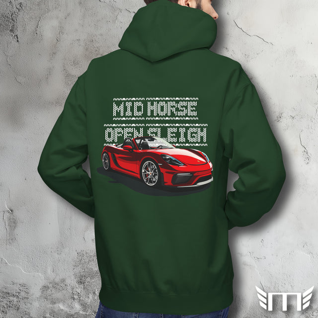 Mid Horse Open Sleigh - Unisex Fleece Hoodie