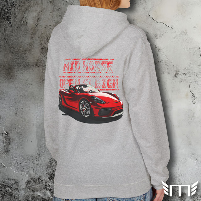 Mid Horse Open Sleigh - Unisex Fleece Hoodie